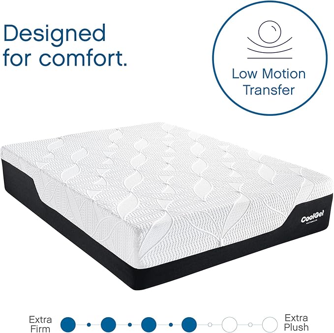 Cool Gel Chill 14 Inch Medium Firm Memory Foam Mattress Twin Size, with Bonus CoolGel Memory Foam Bed Pillow, 14" with Pressure Relief, CertiPUR-US Certified, Cooling Twin Mattress in a Box