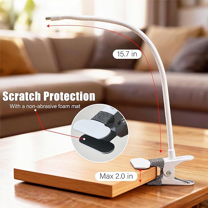 Baby Monitor Mount – 15.7 inch Flexible Clip Stand Compatible with HB65/HB66/HB248/HB6550/HB6550 pro, ANMEATE SM935E, Universal Baby Monitor Holder for Crib, Shelf, Bed, Nursery