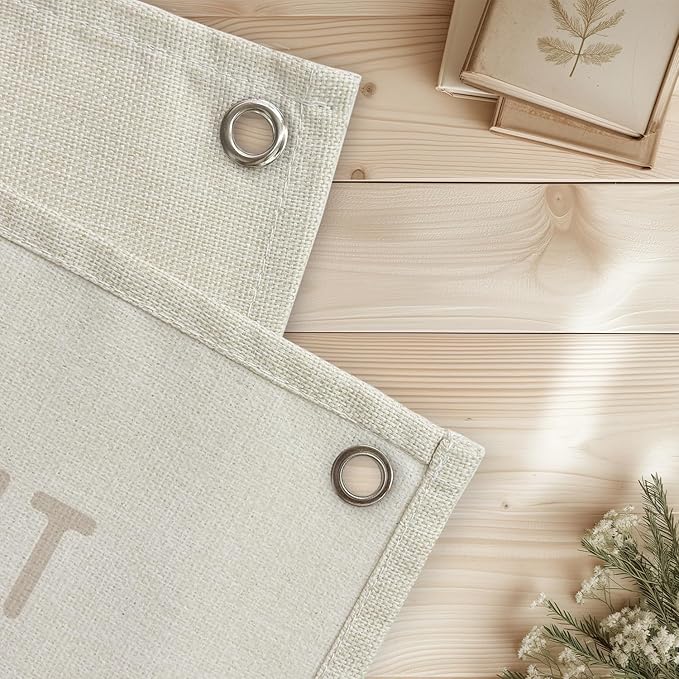 These Are The Good Old Days Sign, Linen Canvas Wall Hanging Flag, Trendy Retro Nostalgic Inspirational Banner for Room