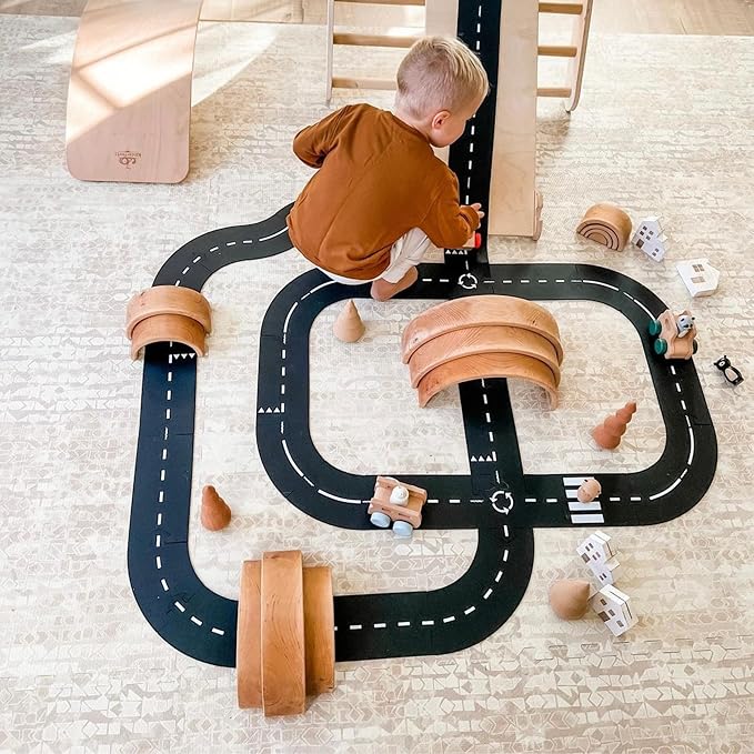 Baby Play Mat for Floor - Sandstone (6x8ft) - Premium EVA Foam Play Mat for Babies & Toddlers (Ages 0-5+) Non-Toxic Playmat for Tummy Time, Crawling & Playroom - Stylish & Comfortable