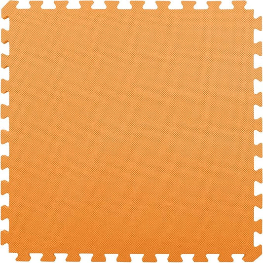 FlooringInc's 1/2" Soft Non-Toxic Baby Play Mat, Toddler Playmat, Colorful Puzzle PlayMat, Floor Mats for Kids & Babies, EVA Foam Interlocking Tiles for Nursery & Playroom | Orange, 50 Tiles, 200 SqFt