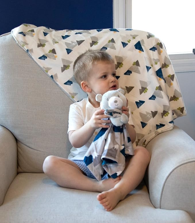 Sherpa Fleece Baby Blankets for Boys and Girls – Colorful, Reversible Baby Blankets for Newborns, Infants, Toddlers, and Nursery (Mountains & Arrows)