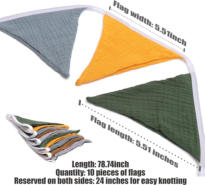 Pennant Banner Flags,Infant and toddler room decoration pennant,for Nursery Decor Baby Birthday Boho Wedding Shower Party Event (Pennant Banner Flags)