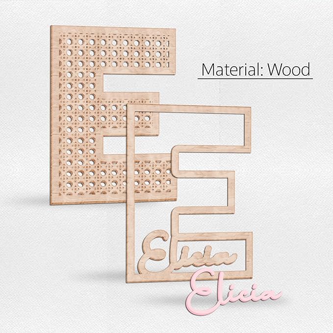 Chillever - Personalized Butterfly 3D Name Sign, Custom Wood Personalized Butterfly Wall Decor with Baby Name Sign, Exquisite Nursery Decor and Wall Art for Girl or Boy Room, Custom Boho Wooden Signs
