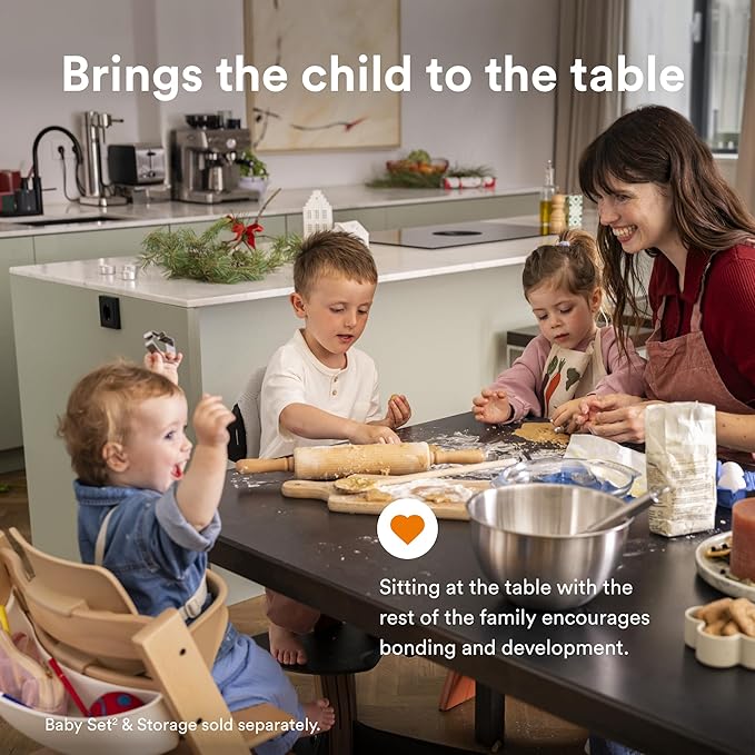 Tripp Trapp Chair from Stokke, Oak Natural - Adjustable, Convertible Chair for Toddlers, Children & Adults - Comfortable & Ergonomic - Made with Oak Wood