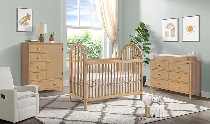 Soho Baby Everlee Chifferobe, Honey Wood