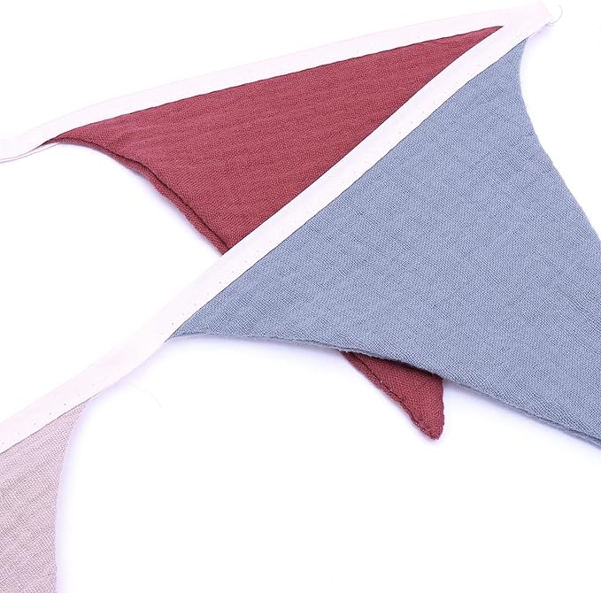 Pennant Banner Flags,Infant and toddler room decoration pennant,for Nursery Decor Baby Birthday Boho Wedding Shower Party Event (Coloured Banner20240318)