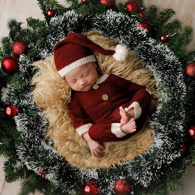 Easter Newborn Photography Props Bunny Outfit Crochet Baby Photoshoot Props Rabbit Carrot Set Baby Photo Prop Easter Gift