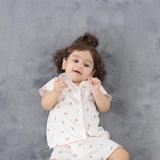 1.3" Thick Baby Floor Play Mat 39x59, Basic Padded Foam Mat for Tummy Time Crawling, Non Slip Cushioned for Babies Toddlers Infants Kids (Light Grey)