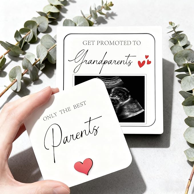 Pregnancy Announcement for Parents, Ultrasound Picture Frames Surprise Box, Birth Announcement Ideas, Pregnancy Reveal to Grandparents, Baby Announcement Gifts for Grandma Grandpa