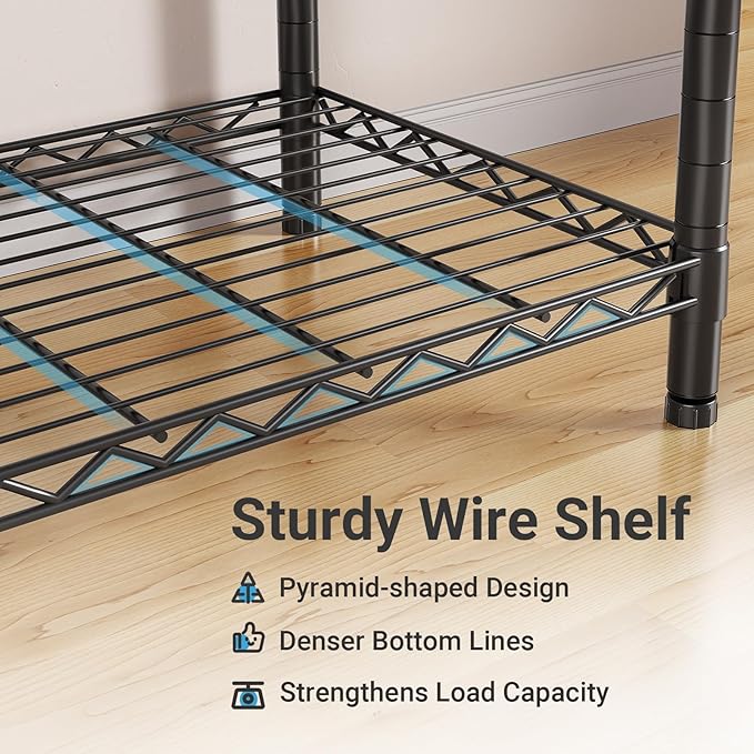 VIPEK R2C Heavy Duty Rolling Garment Rack with Cover, Portable Closets with Double Rods & Lockable Wheels, Covered Clothing Rack for Hanging Clothes, Black Rack with Black Upgarded Polyester Cover