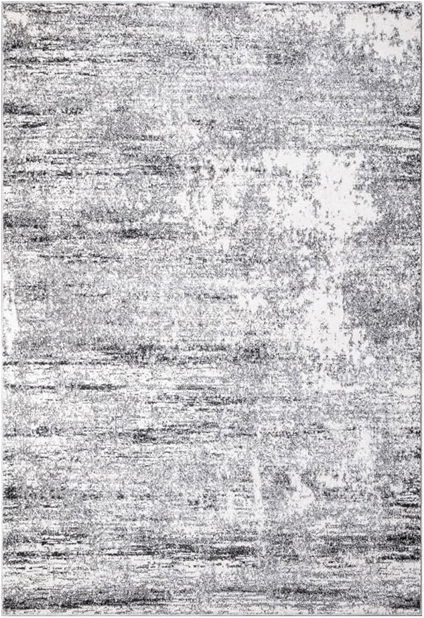 Keen Home Design Area Rugs - 12x15 Non-Shedding, Abstract Rugs for Kitchen, Living Room, Bedroom, Dining Room, Entryway - Size: 12' x 15', Abstract Cream/Grey