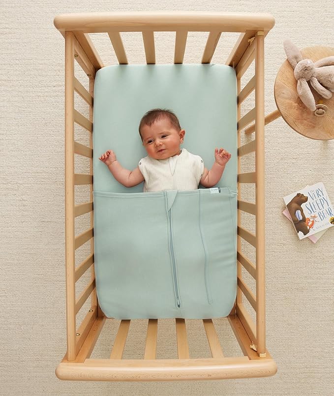 ergoPouch Cocoon Swaddle Sack 2.5 TOG - Baby Sleep Sack, Gentle Snug Fit Helps Calm Startle Reflex, Ideal for Arms In/Out Sleeping, Soft Breathable Fabric for Better Sleep (6-12 Months, Oatmeal Marle)