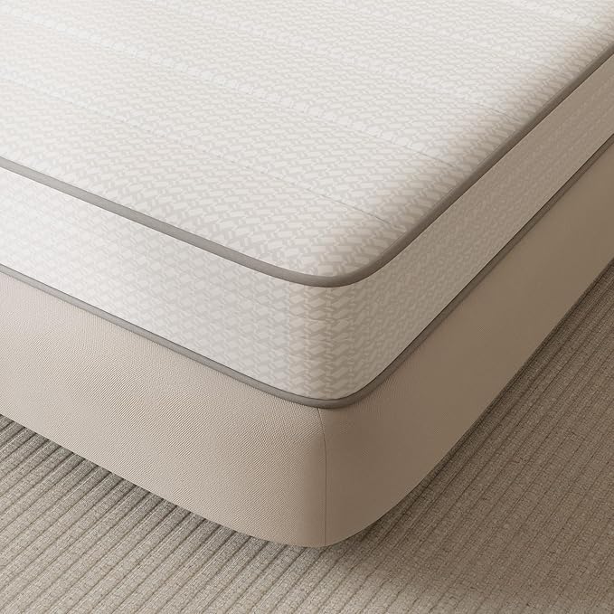 Novilla Twin XL Mattress, 8 Inch TXL Size Mattresses in a Box with Smarts™ Coil for Pressure Relief, Medium Plush Foam and Spring Hybrid Colchones with CertiPUR-US Certified for Kids
