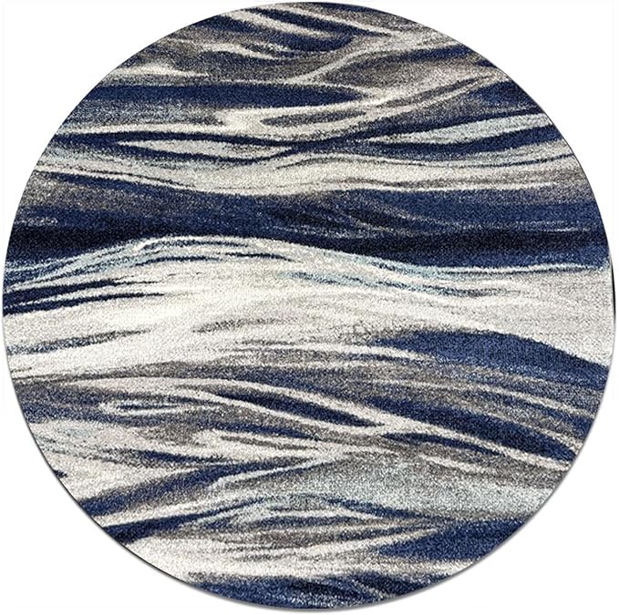 Keen Home Design Area Rugs - 10ft Round Non-Shedding, Abstract Rugs for Kitchen, Living Room, Bedroom, Dining Room, Entryway - Size: 10' Square, Multi