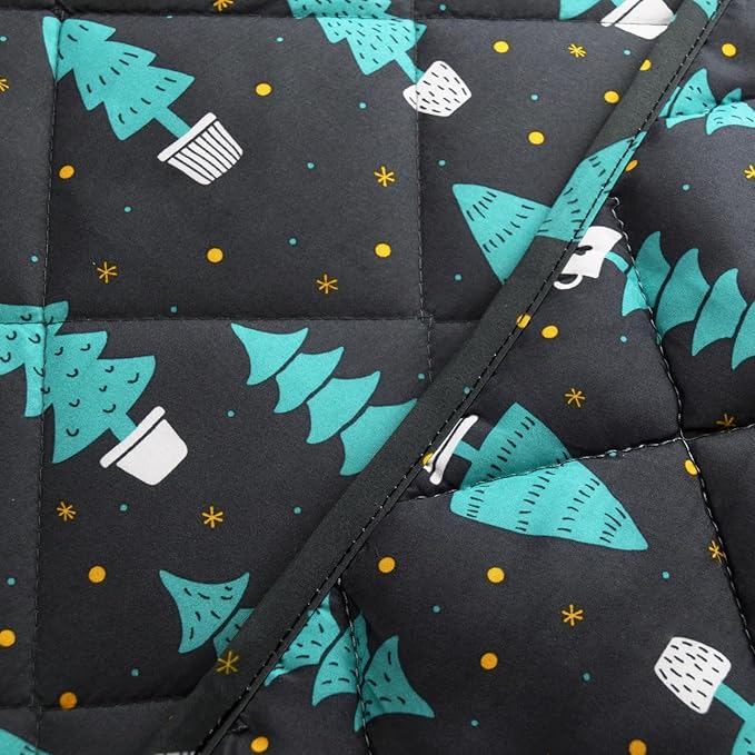 Baby Blanket, Soft Cozy Toddler Comforter Quilted with Black Tree, Ultra Soft and Comfortable Down Alternative Crib Comforter, 39x47 Inches