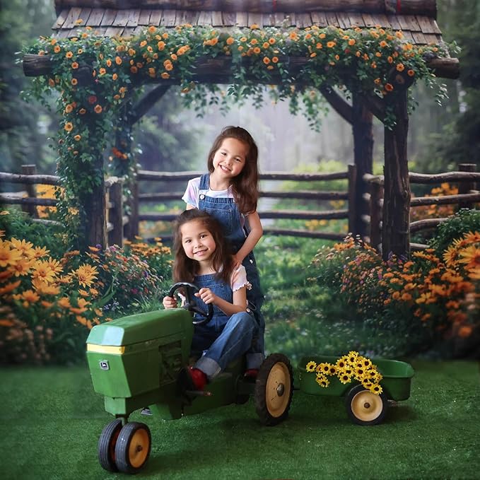 Kate Photography Floor Mats Green Grassland Floor Backdrop Wall Rubber Mat Newborn Photography Props for Professional Photo Shoot Studio 8x5ft