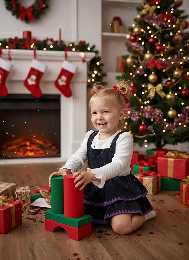 YOUNGER TREE Newborn Baby Girl Fall Winter Outfits Long Sleeve Romper Corduroy Overall Dress Infant Skirt Clothes Sets