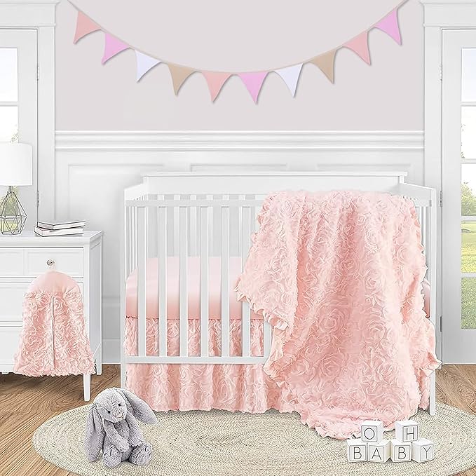 Pennant Banner Flags,Infant and toddler room decoration pennant,for Nursery Decor Baby Birthday Boho Wedding Shower Party Event (Pink Colorful Banner)