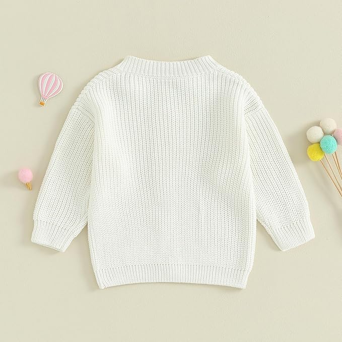 Newborn Baby Boy Girl Knit Sweater Cardigan Winter Warm Button Down Sweatshirt Top Outfit Cute Infant Fall Clothes