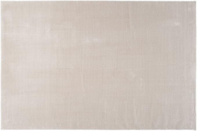 Revival Rugs Stripe 5'3"x8' Washable Area Rug for Living Room Bedroom - 100% Recycled Oeko-TEX Certified, Medium Pile, Taupe