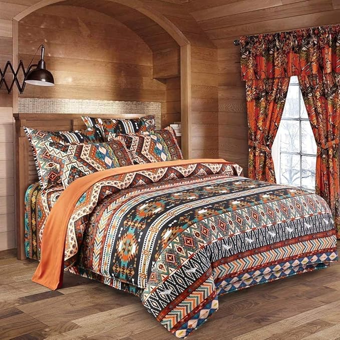 Dodou Boho Style Bedding Set Boho Duvet Cover Set Bohemian Bedding Set 3psc (Full)