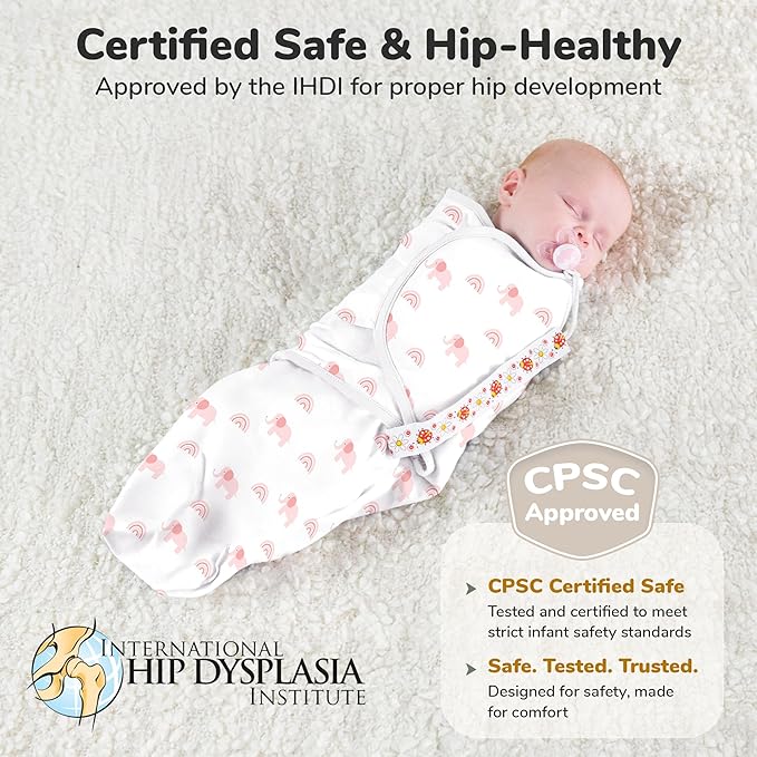 Mama Cheetah Baby Swaddle Blanket with Zipper, Newborn Swaddle Sack, Baby Swaddles Sleep Sack 0-3 Months, Baby Swaddle Wrap for Baby Boy & Girl, 3-Pack