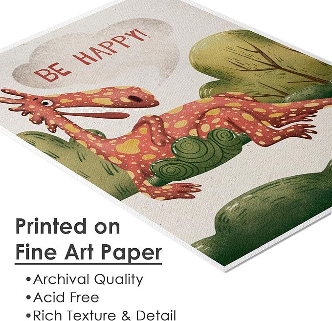 DREAM BIG PRINTABLES - Dragon Art Prints (Set of 4) - Unframed - 8x10s | Wall Art for Home, Office, Kids Room, Living Room, Bedroom, Classroom Decor