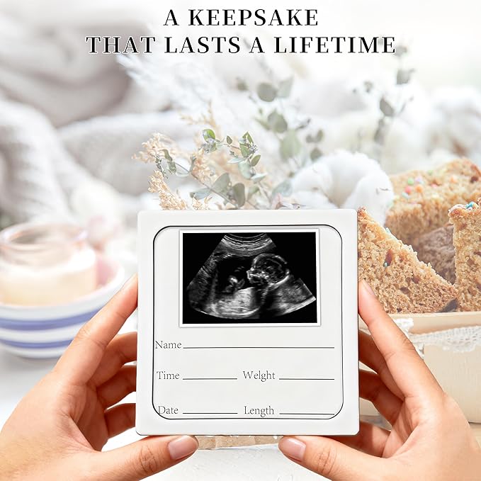 Baby Announcement Sign, Ultrasound Picture Frame Wooden Surprise Box, Hello World Newborn Sign, Birth Announcement Gifts, Pregnancy Reveal to Family, Friends, Auntie, Uncle