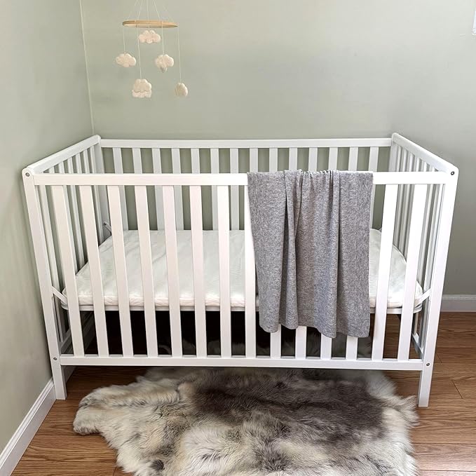 Jet&Bo BABY 100% Cashmere Baby Blanket Luxe Knit Design in Light Gray - 32" x 40" - Ultra Soft, Hypoallergenic & Temperature Regulating - Gift Box and Card Included