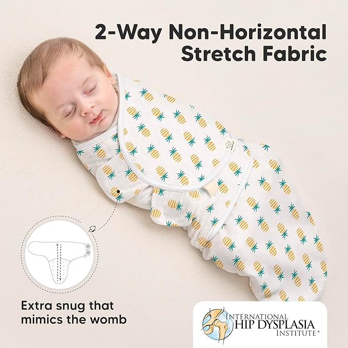 KeaBabies 3-Pack Organic Baby Swaddle Sleep Sacks - Swaddles for Newborns, Infant 0-3 Months, Baby Girls, Boys, Soft & Snug Newborn Sleep Sack, Nursery Swaddling Blankets (Beach Day)