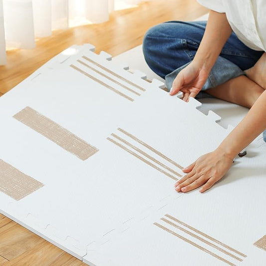 Baby Play Mat for Floor - Sol (3.7x5.5ft) - Premium EVA Foam Play Mat for Babies & Toddlers (Ages 0-5+) - Non-Toxic Playmat for Tummy Time, Crawling & Playroom - Stylish & Comfortable