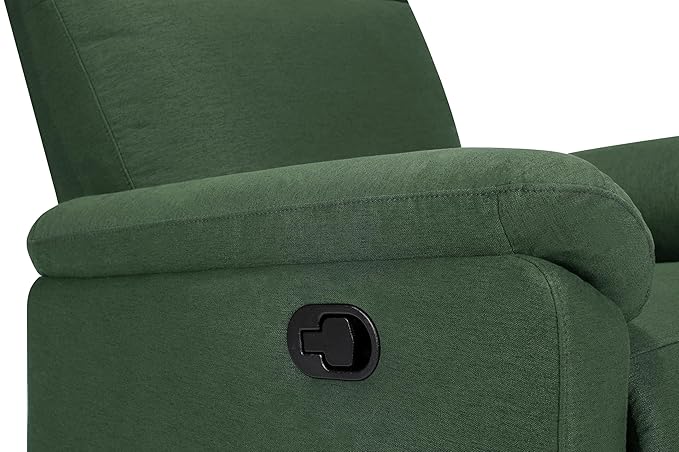 DaVinci Suzy Glider Recliner Nursery Chair - Versatile Glider Rocking Chair for Nursery and Living Room - GREENGUARD Gold, FSC & Certi-PUR US Certified - 360° Swivel Rocker Recliner - Pine Green