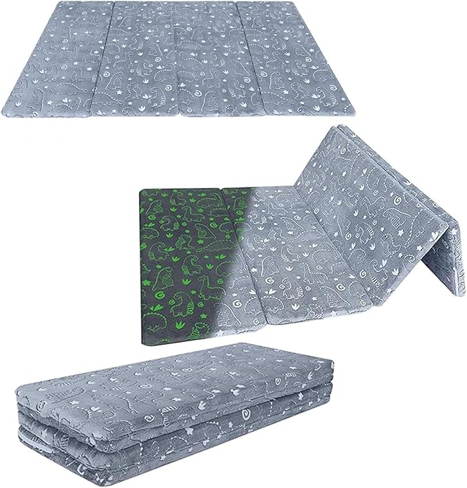MeMoreCool Kids Floor Futon Mattress, Play Mat Muscle Mat Large 6x4 FT, Thicken Foam Tatami Sleeping Pad for Playroom, Foldable Sleeping Crawling Pad for Children’s Play Area