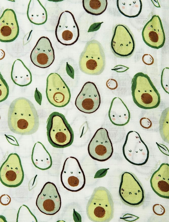 Loulou Lollipop Soft Baby Swaddle Blanket Muslin Wrap Receiving Blanket for Newborn to Toddler Girl and Boy, Large 47” by 47” - Avocado…