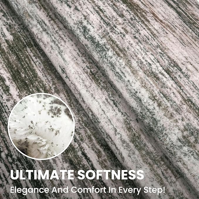 2x5 Modern Abstract Runner Rug for Hallways, Brown Green Black White Super Soft Hallway Decor Kitchen Rugs with Non-Slip, Non-Shedding Washable Rug for Hallways Entryway Bedroom Indoor