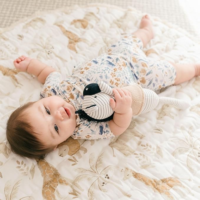 Crane Baby Handmade Zebra Plush Toy, Plush Stuffed Animal, Safari Nursery Decor, Baby Stuffed Animals, Zulu The Zebra