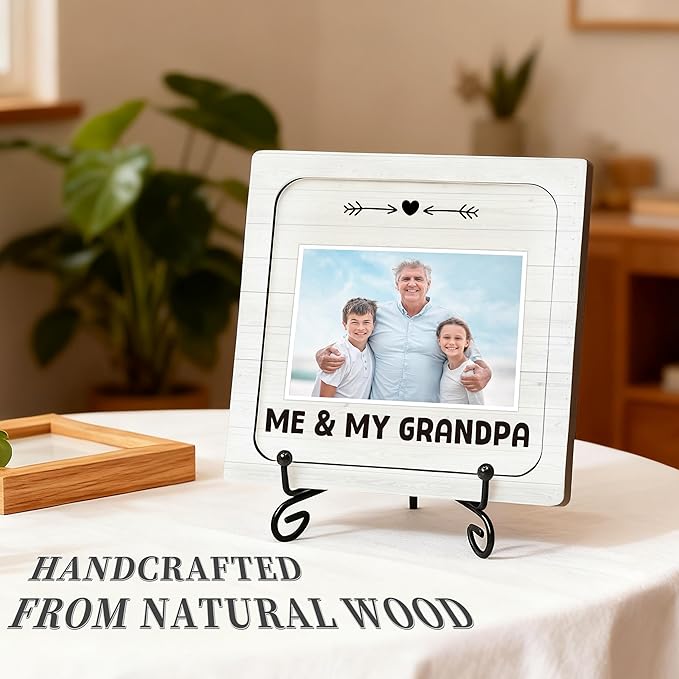 Me and My Grandpa Picture Frame, Baby Keepsake Photo, Grandpa Picture Frames Wooden Surprise Box, Gender Neutral Nursery Decor, Best Grandparent or First Father's Day Gifts