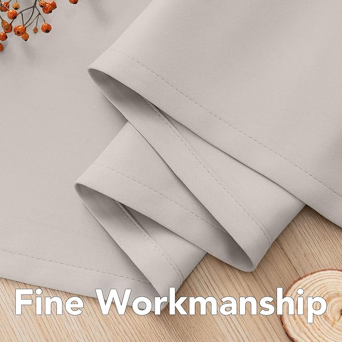 H.VERSAILTEX Blackout Curtains for Bedroom/Living Room, Length 63"/72"/84"/96"/108", Multi Colors, Room Darkening Thermal Insulated Grommet Window Curtains - 2 Panels