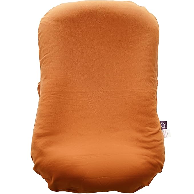 CooCooBaby Organic Infant Lounger, Baby Nest for Baby Girls & Boys, Newborn Essentials for Baby 0-12 Months, 100% Cotton (Golden Brown)