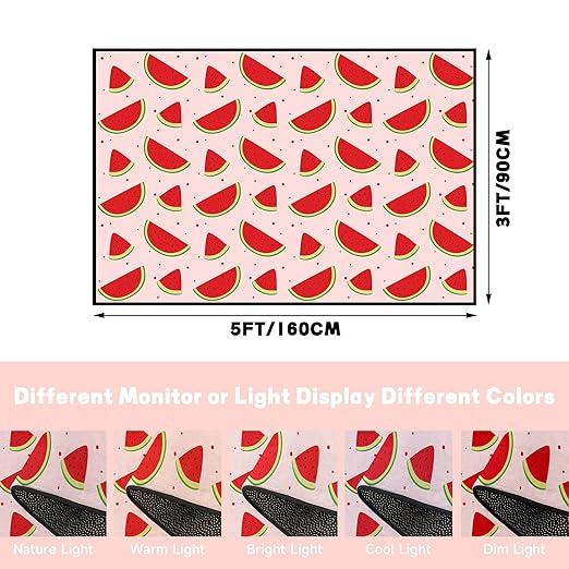 Watermelon Rug Red Area Rugs for Bedroom Dorm Living Room Watermelon Throw Rug Floor Mat Pad Doormat Carpet, 3' x 5'(90 x 160cm)