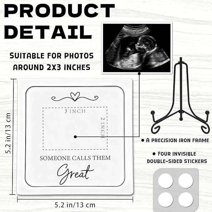 Pregnancy Announcement Ultrasound Picture Frame, Just When Grandparents Think Their Work is Done Someone Calls Them Great Wooden Surprise Box, Baby Announcement Pregnancy Reveal Gifts