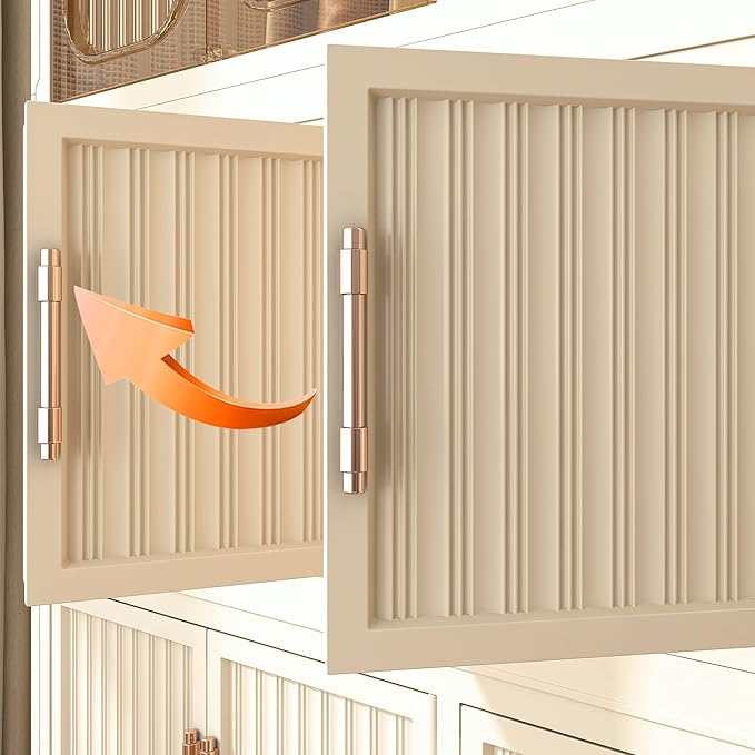 Kids Portable Wardrobe Closet Organizer with Magnetic Doors, 16 Cubes & 1 Hanging Rod, 6 PCS Hangers, Children's Plastic Wardrobe Closet for Bedroom Storage, Large Baby Wardrobe Storage Cabinet