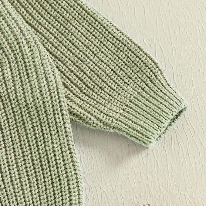 Newborn Baby Boy Girl Knit Sweater Cardigan Winter Warm Button Down Sweatshirt Top Outfit Cute Infant Fall Clothes