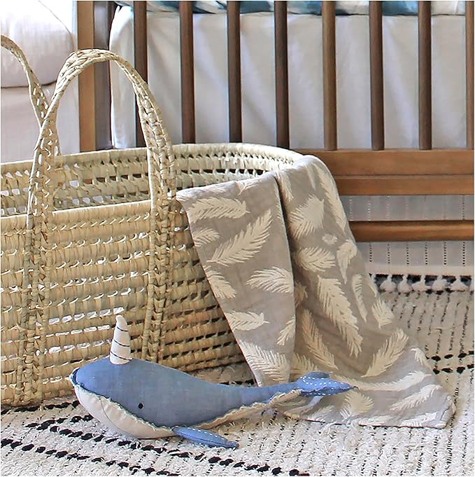 Crane Baby Toys for Boys and Girls, Comforting Plush Stuffed Animal, Narwhal
