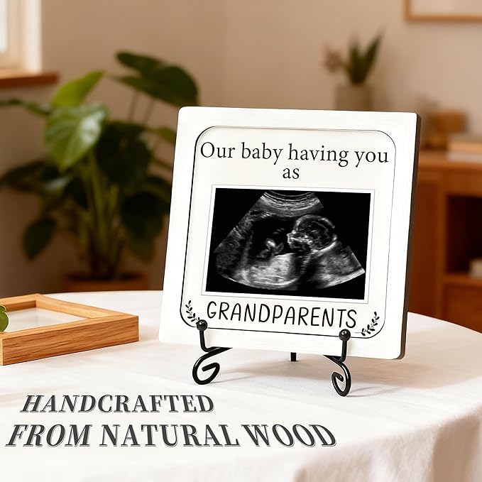 Pregnancy Announcement for Grandma Grandparents, Ultrasound Photo Frame Surprise Box, Baby Announcement Gifts for Dad Mom, Baby Coming Soon Announcement, Pregnancy Reveal Gifts to Grandparents
