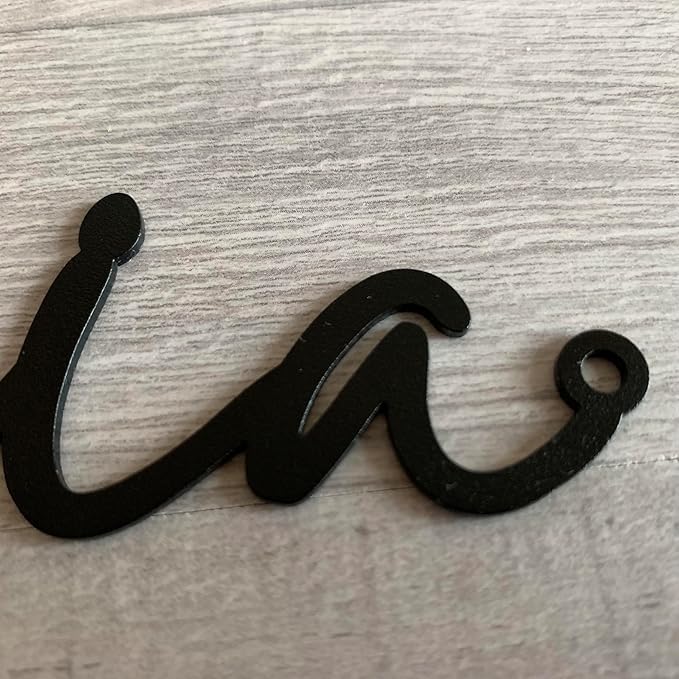 Handmade Custom Metal Script Name Sign | Personalized Nursery or Wedding Gift