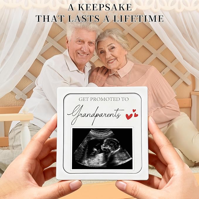 Pregnancy Announcement for Parents, Ultrasound Picture Frames Surprise Box, Birth Announcement Ideas, Pregnancy Reveal to Grandparents, Baby Announcement Gifts for Grandma Grandpa