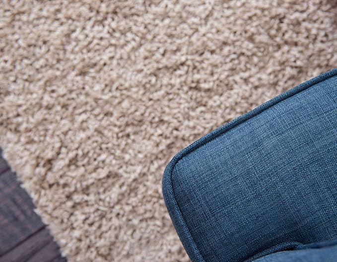 Unique Loom Solid Shag Collection Area Rug (2' 6" x 13' 1" Runner, Taupe)
