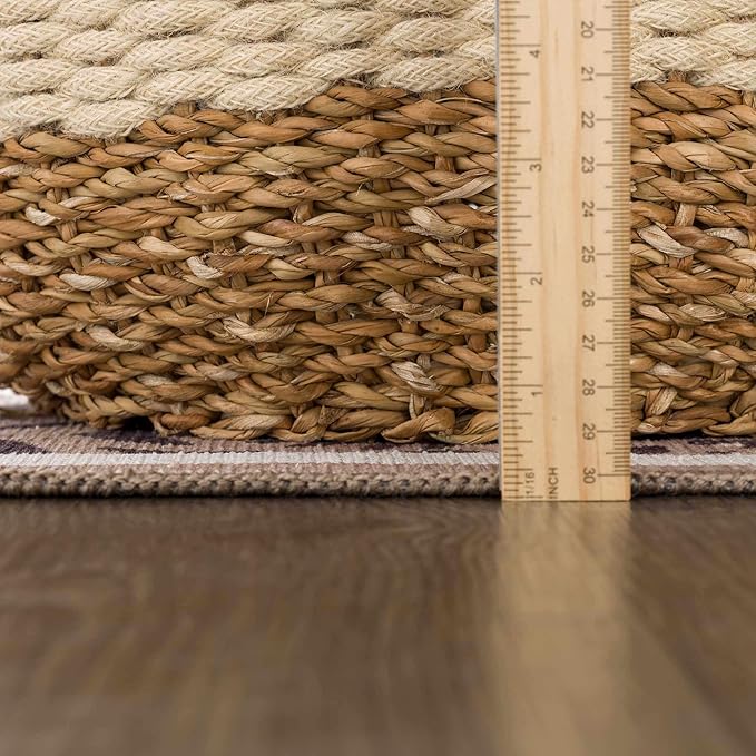 Hauteloom Natal Kids Room, Nursery Machine Washable Area Rug - Animals - Beige, Terracotta - 7'10" x 10'2"